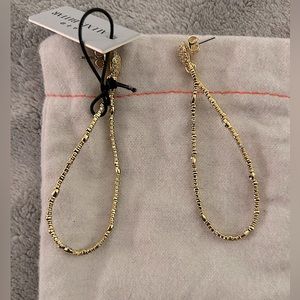 Alexis Bittar Pave Teardrop Earring - Gold - NWT
